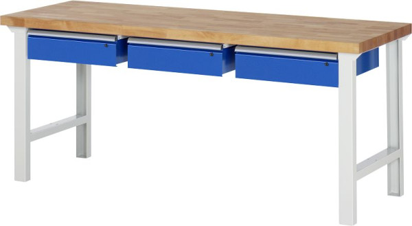 Pracovný stôl RAU séria 7000 - model 7003-1, Š2000 x H700 x V840 mm, 03-7003A1-207B4S.11