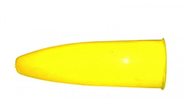 Plastový brúsny pohár ESW, dĺžka: 21 cm, žltý, 312761