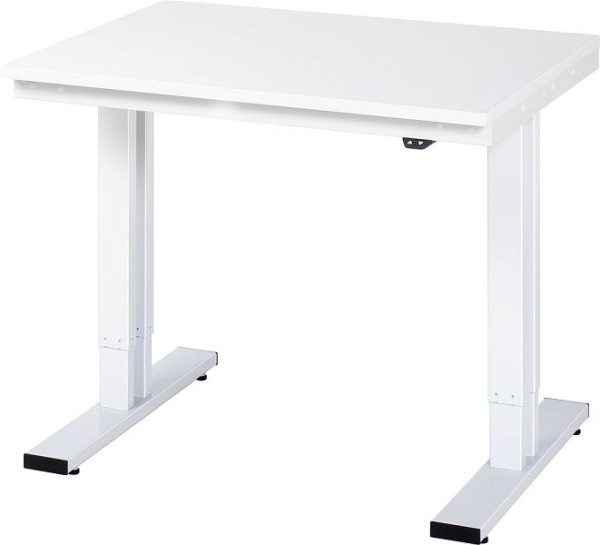 Pracovný stôl RAU série adlatus 300 (elektricky výškovo nastaviteľný), melamínová doska, 1000x720-1120x800 mm, 08-WT-100-080-M