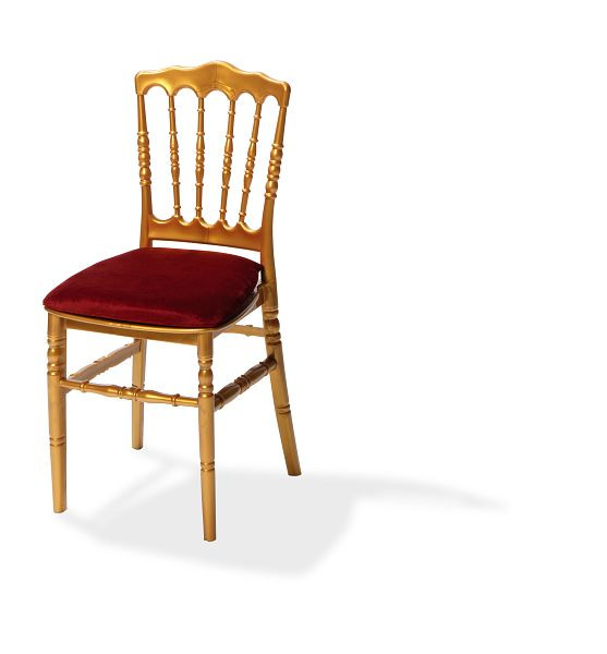 VEBA podsedák velúrový bordó pre stoličku Napoleon/Tiffany, 38,5x40x2,5cm (ŠxHxV), 50400CBR