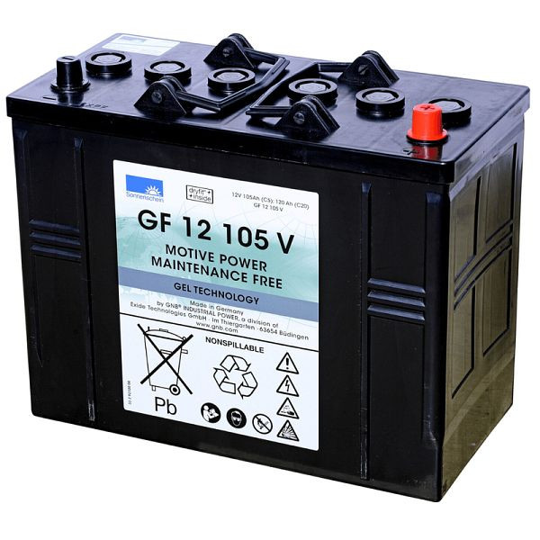 EXIDE batéria GF 12105 V, Dryfit trakcia, absolútne bezúdržbová, 130100011