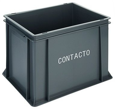 Contacto stohovací prepravný box, vysoký 40 x 30 x 31 cm, sivý, 2511/400