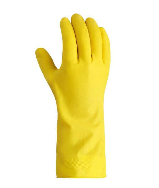 teXXor rukavice do domácnosti PRÍRODNÝ LATEX, žltá, veľkosť: 7, balenie 200 párov, 2220-7