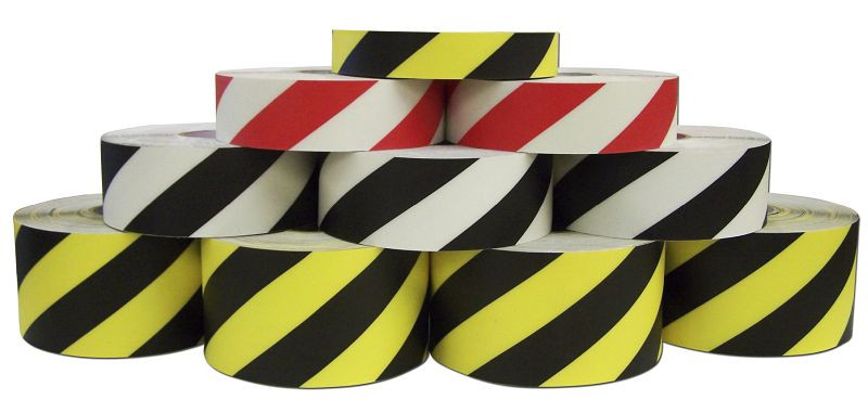 Ergomat DuraStripe Hazard Striping čierno/žltá výstražná páska, šírka 10 cm, dĺžka 15 m, DSV1015BK/Y