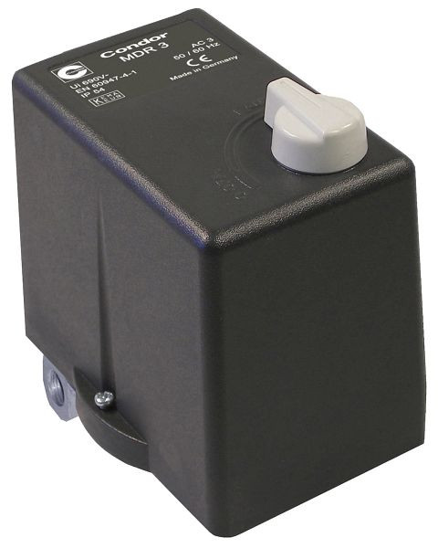 ELMAG tlakový spínač CONDOR, MDR 3 EA/16 bar, 400 voltov (6,3 - 10 A), vrátane pretlakového ventilu EV3 S, 11939