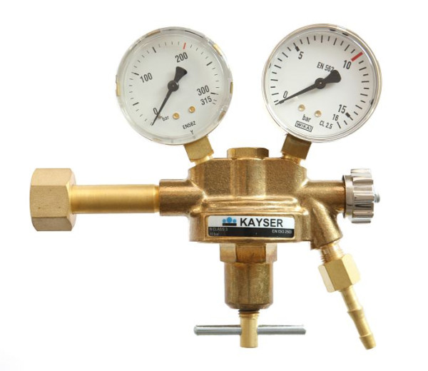 Kayser regulátor tlaku 'dusík', s 2 mužmi. Ø 63 mm, pracovný tlak nastaviteľný 0-40 bar, 54119