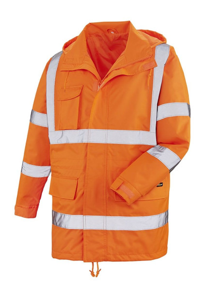 teXXor bunda do dažďa s vysokou viditeľnosťou BARRIE, jasne oranžová, veľkosť: S, 10ks, 4102-S
