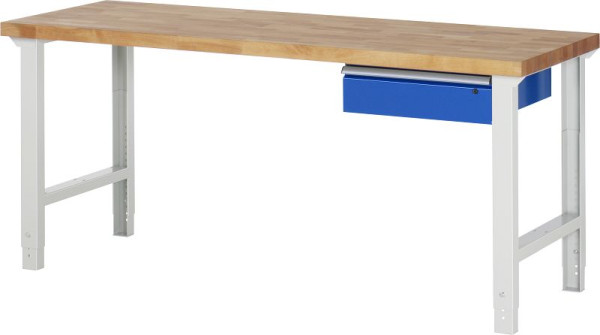 Pracovný stôl RAU séria 7000 - model 7001A1, Š2000 x H700 x V790-1140 mm, 03-7001A1-207B4H.11