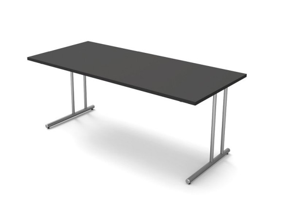 Písací stôl Kerkmann s C-nožným rámom, Start Up, Š 1800 mm x H 800 mm x V 750 mm, farba: antracit, 11435113
