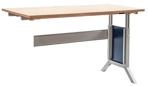Bedrunka+Hirth Workline prídavný stôl, so svorkou, 1500 x 750 x 736-1100 mm, 15.07.2015