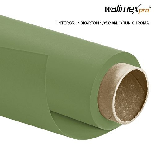 Walimex na pozadie box 1,35x10m, zelená chroma, 22807
