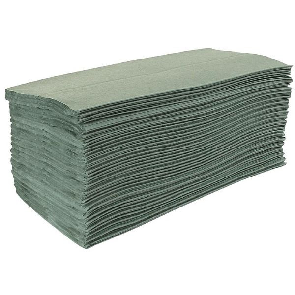 Jantex Z-skladané uteráky zelené 1-vrstvové, PU: 15 kusov, DL923