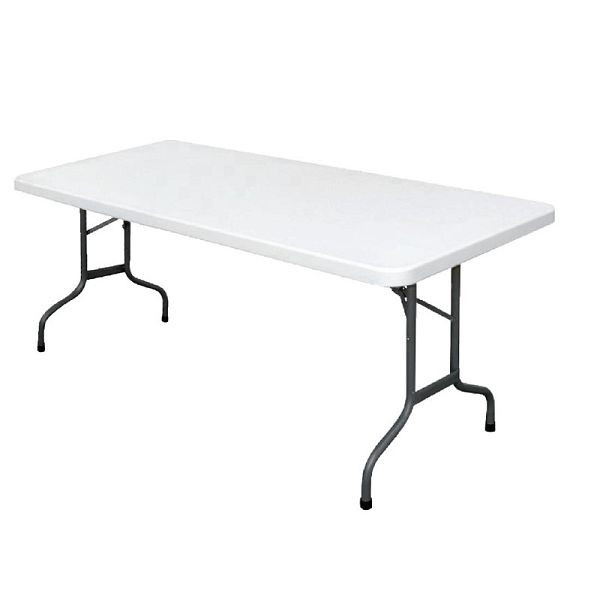 Bolero obdĺžnikový rozkladací stôl biely 182,7cm, U579