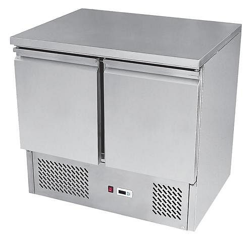 gel-o-mat chladiaci stôl v prevedení saladette, model ESL3801GR s 2 dverami, 560KT.1GL