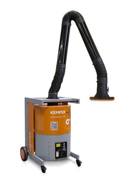 ELMAG sací systém, pojazdný, MaxiFil, sacie rameno Ø 150mm/2m v rúrkovom prevedení, dĺžka sania s ramenom max.1 100 m³/h 1,5 kW 3x400 V (Typ 65 650 103), 58611