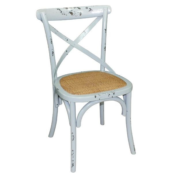 Jedálenské stoličky Bolero z brezového dreva antická modrá, PU: 2 kusy, GG655