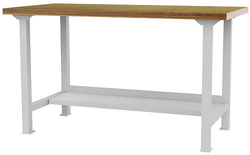 Bedrunka+Hirth radový pracovný stôl, šírka 2000 mm, s policou, 03.20.000.2A
