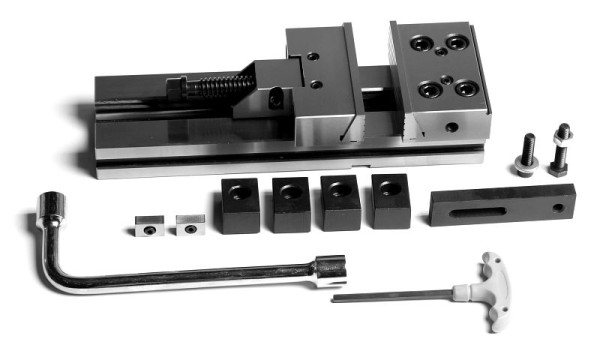 Presný strojný zverák MACK mechanický, BB 150 mm, SW 200 mm, ZE-CMC-150/200