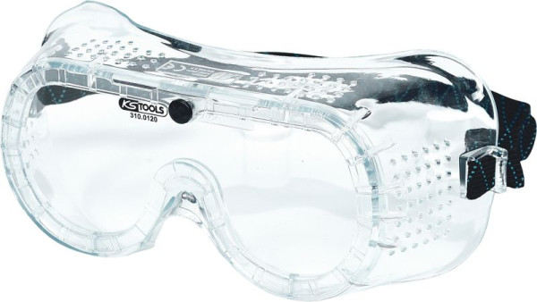 Ochranné okuliare KS Tools s priehľadnou gumičkou, EN 166, 310.0120