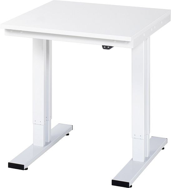 Pracovný stôl RAU série adlatus 300 (elektricky výškovo nastaviteľný), melamínová doska, 750x720-1120x800 mm, 08-WT-075-080-M