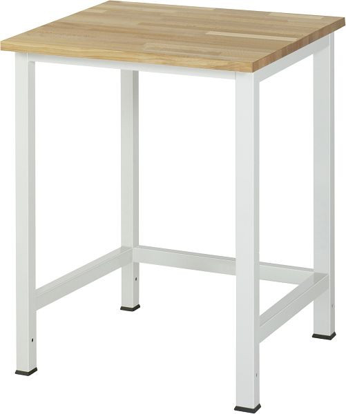 Pracovný stôl RAU séria 900, masívna buková doska, 750x825x800 mm, 03-900-1-B25-07.12