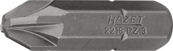 Hazet bit, plný šesťhran 8 (5/16 palca), Pozidriv profil PZ, PZ3, 2218-PZ3