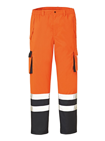4PROTECT dobre viditeľné nohavice na ochranu pred poveternostnými vplyvmi BALTIMORE, jasne oranžová/námornícka, veľkosť: 3XL, balenie 10 ks, 3491-3XL