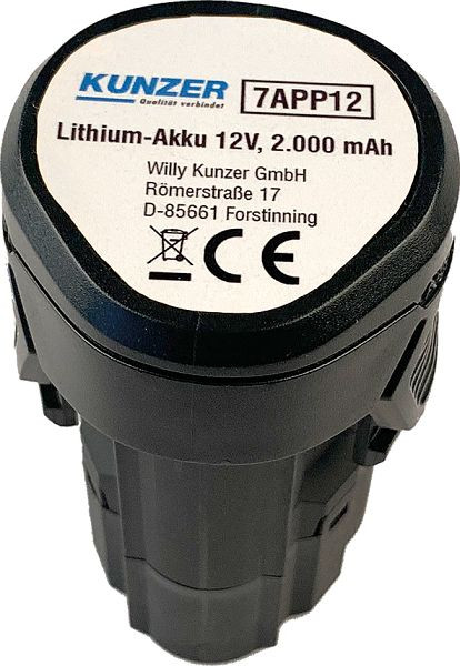 Kunzer lítiová batéria 12V, 2 000 mAh, 7APP12