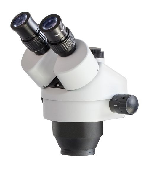 Stereozoomová mikroskopická hlava KERN Optics, Greenough 0,7 x - 4,5 x, binokulár, okulár HWF 10x / Ø 20 mm vysoký očný bod, OZL 461