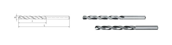 ELMAG HSS Co5 špirálový vrták DIN 340, Ø 8,0 mm (dlhý), 70714