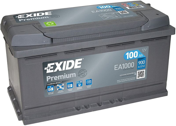 Štartovacia batéria EXIDE Premium EA 1000 Pb, 101 009700 20