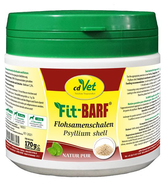 cdVet Fit-BARF škrupiny z blších semien 170g, 4330