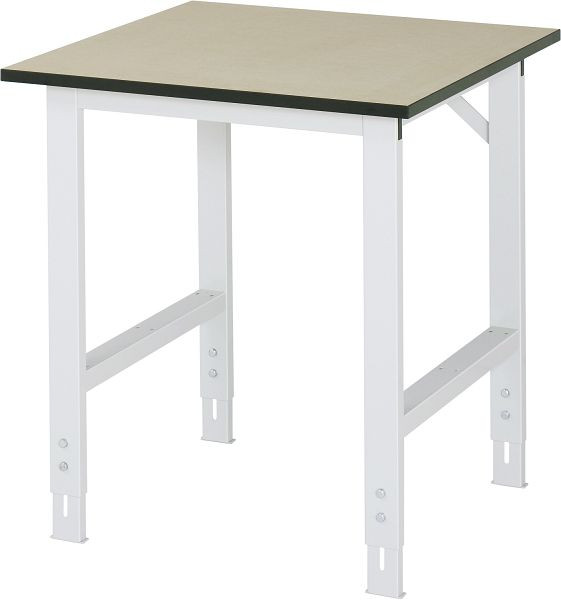 Pracovný stôl série RAU Tom (6030) - výškovo nastaviteľný, doska MDF, 750x760-1080x800 mm, 06-625F80-07.12