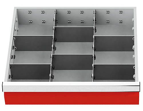 Bedrunka+Hirth zásuvkové vložky T500 R 18-16, pre výšku panelu 150 mm, 2 x MF 400 mm. 6 x TW 150mm, 146-139-150