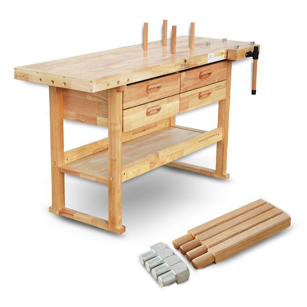 BAMATO pracovný stôl WORK-1640 z masívneho dreva, WORK-1640