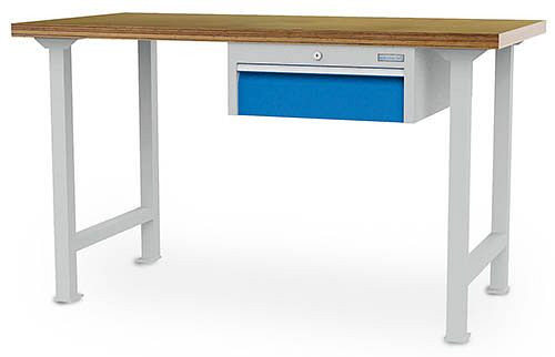 Bedrunka+Hirth radový pracovný stôl R 18-24, 1x150 mm, zásuvka plný výsuv 100%, 1500 x 750 x 819 mm, 03.15.520.1V