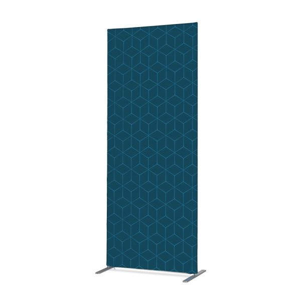 Showdown Displays Dekorácia textilného rozdeľovača 100-200 Hexagon Blue, ZBSLIM100-200-DSI13