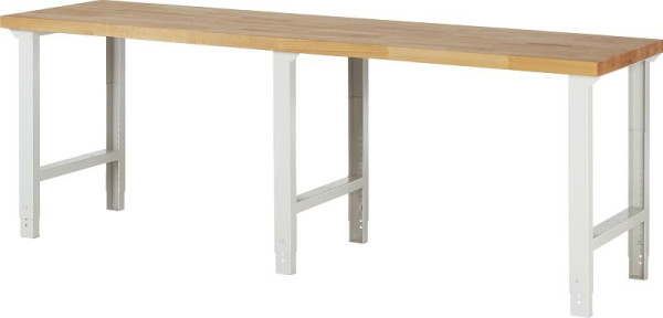 Pracovný stôl RAU séria 7000 - model 7000-1, Š2500 x H700 x V790-1140 mm, 03-7000-1-257B4H.12