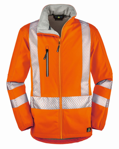 4PROTECT viditeľná softshellová bunda TYLER, jasne oranžová, veľkosť: XS, 5 ks, 3472-XS