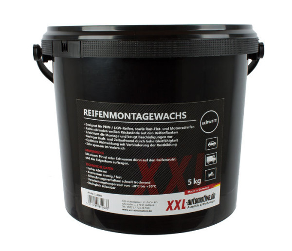 Montážna pasta na pneumatiky Stahlmaxx 5kg čierna, XXL-116589