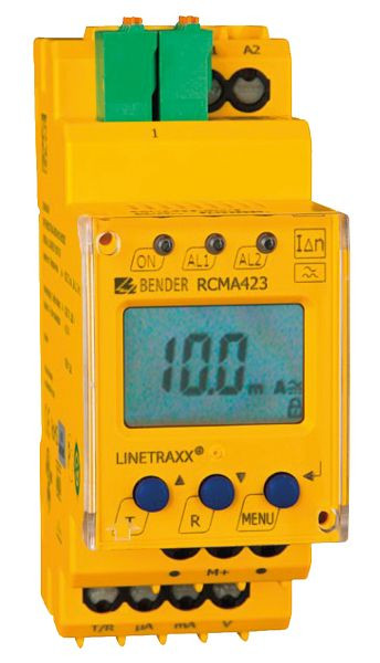 ELMAG monitorovacie zariadenie diferenciálneho prúdu BENDER RCMA423 pre elektrocentrály do 250kVA (zodpovedá FI ističu, citlivé na všetok prúd), 53728