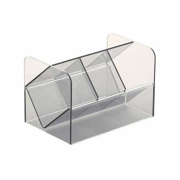 Schneider držiak na lyžičky s 3 štvorcovými lyžičkami, akrylové sklo, priehľadné, 224 x 150 x 150 mm, 172300