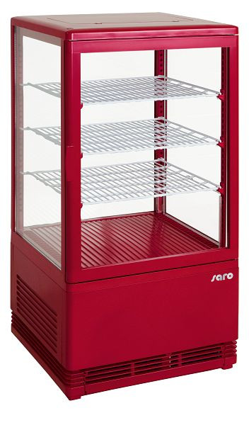 Saro mini cirkulačná vzduchová chladiaca vitrína model SC 70 červená, 330-10031
