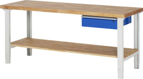 Pracovný stôl RAU séria 7000 - model 7001A7, Š2000 x H700 x V790-1140 mm, 03-7001A7-207B4H.11