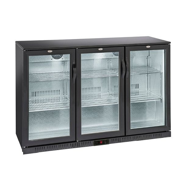 Barová chladnička Gastro-Inox s 3 krídlovými dverami, 320 litrov, 3 krídlovými dverami, statické chladenie s ventilátorom, 206.003