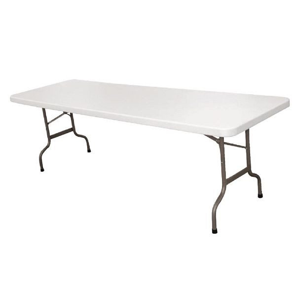 Bolero obdĺžnikový rozkladací stôl biely 244cm, CF375