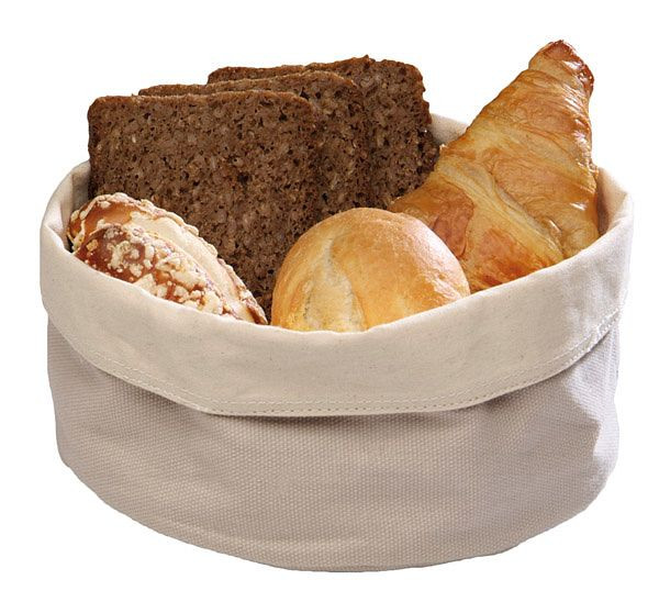 APS vrecko na chlieb, Ø 17 cm, výška: 8 cm, bavlna, béžová, možno prať v práčke do 30 stupňov, 30340