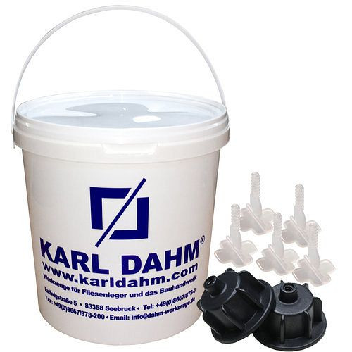 Karl Dahm systém vyrovnávania dlaždíc "čierna" základná sada do hrúbky dlaždíc 12 mm, 12450