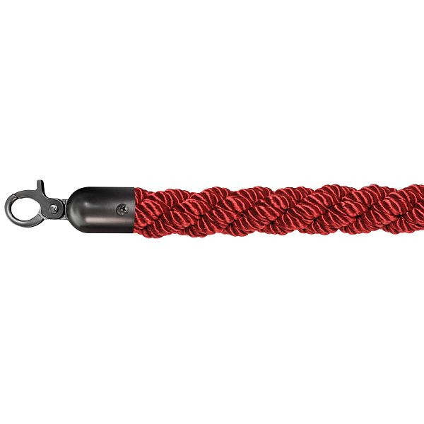 VEBA bariérová šnúra luxusná červená, čierna, Ø 3 cm, dĺžka 157 cm, 10102RBL