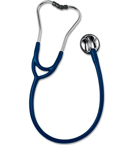 ERKA stetoskop pre dospelých s mäkkými ušnými nástavcami, membránová strana (dual membrána), dvojkanálový tubus SENSITIVE, farba: námornícka modrá, 525.00020